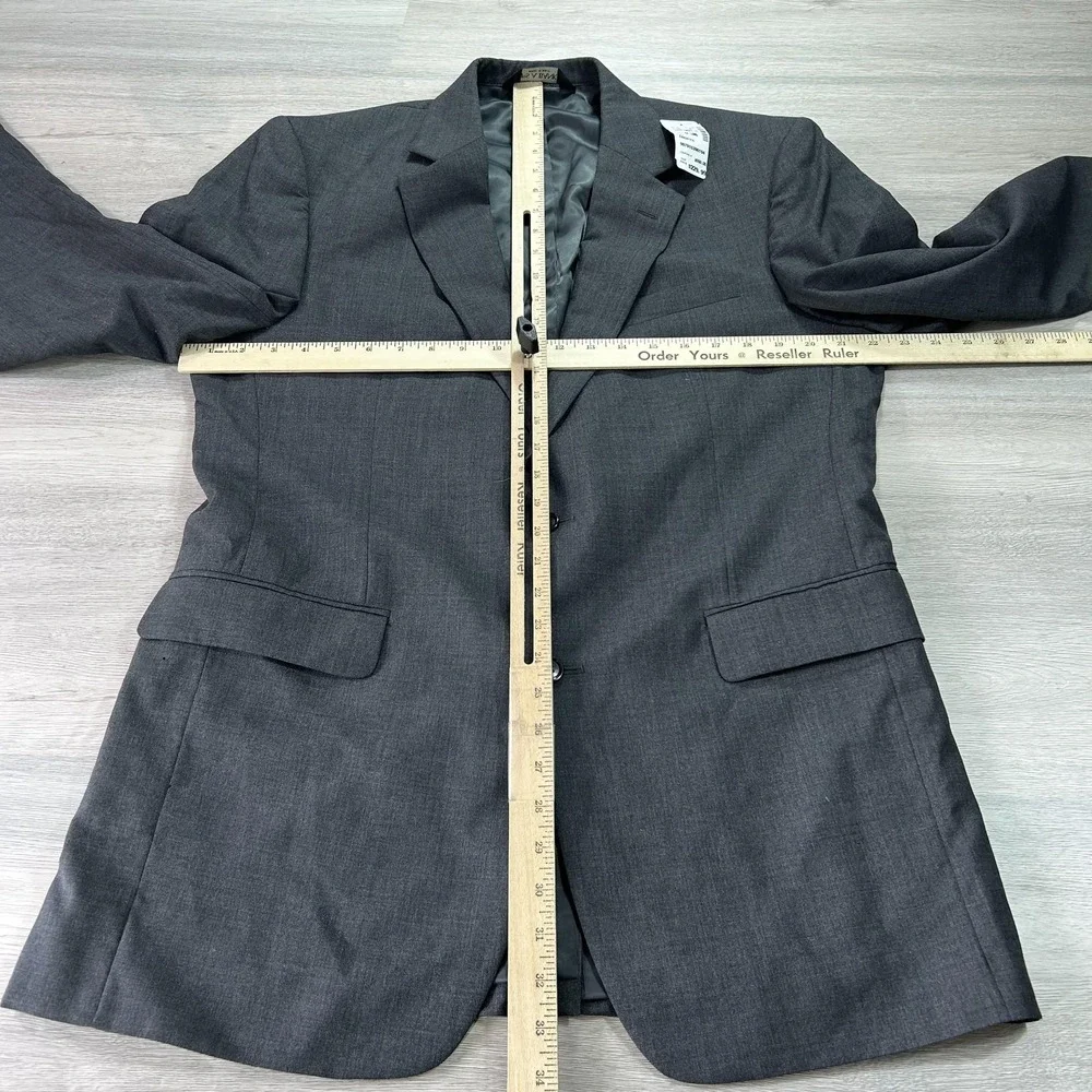 Jos. A. Bank Blazer Mens 42L Gray Classic Collection Wool 2‎ Button Sport Coat